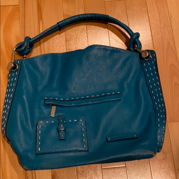 Bcbgmaxazria turquoise signature hobo bag - Picture 2 of 14